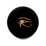  Shungite round plate with a magnet "Eye Of Horus", fig. - Shungite.com 
